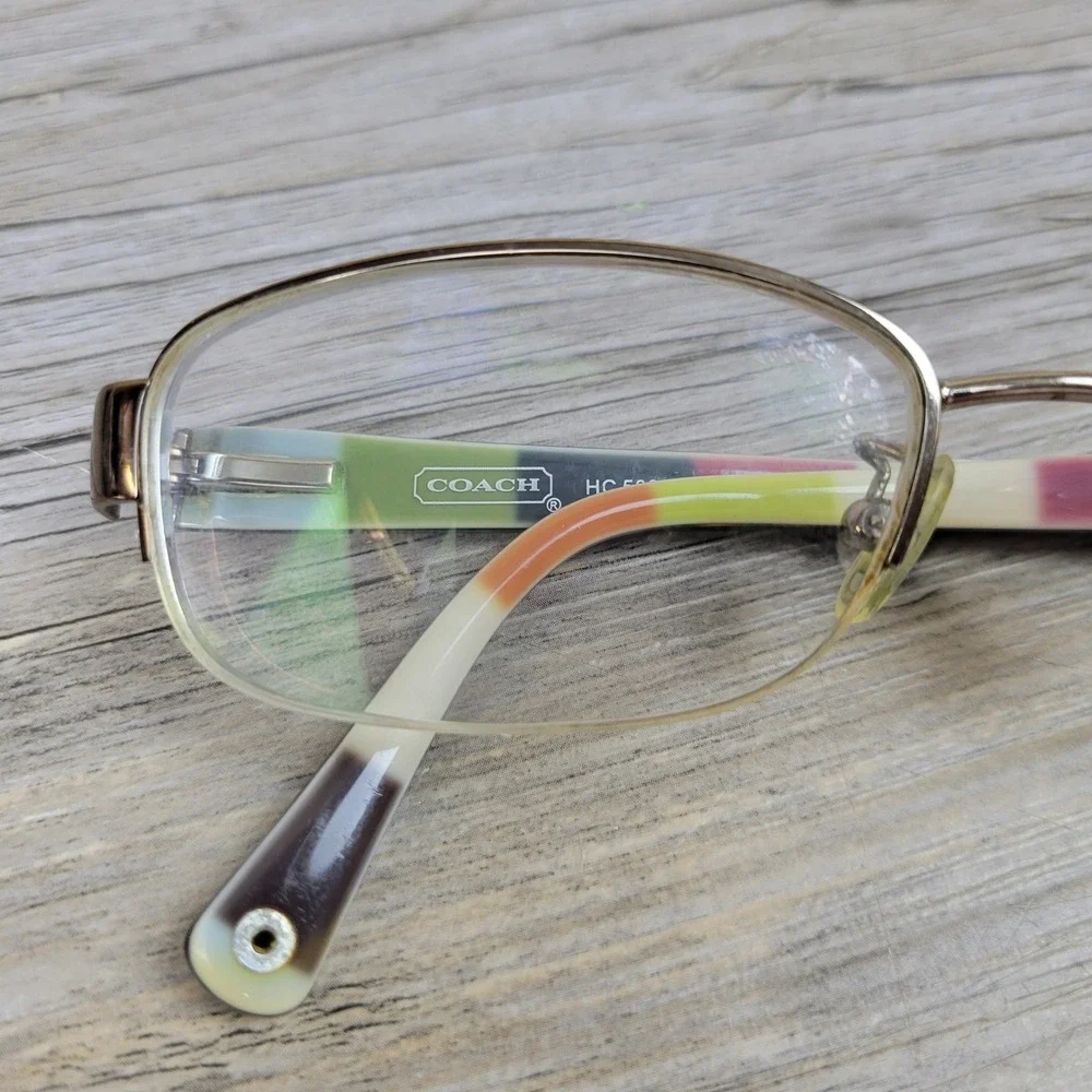 Coach Eyeglasses Frames HC 5004 Bettie 9027 Dark Brown Stripe Women 51-16-135